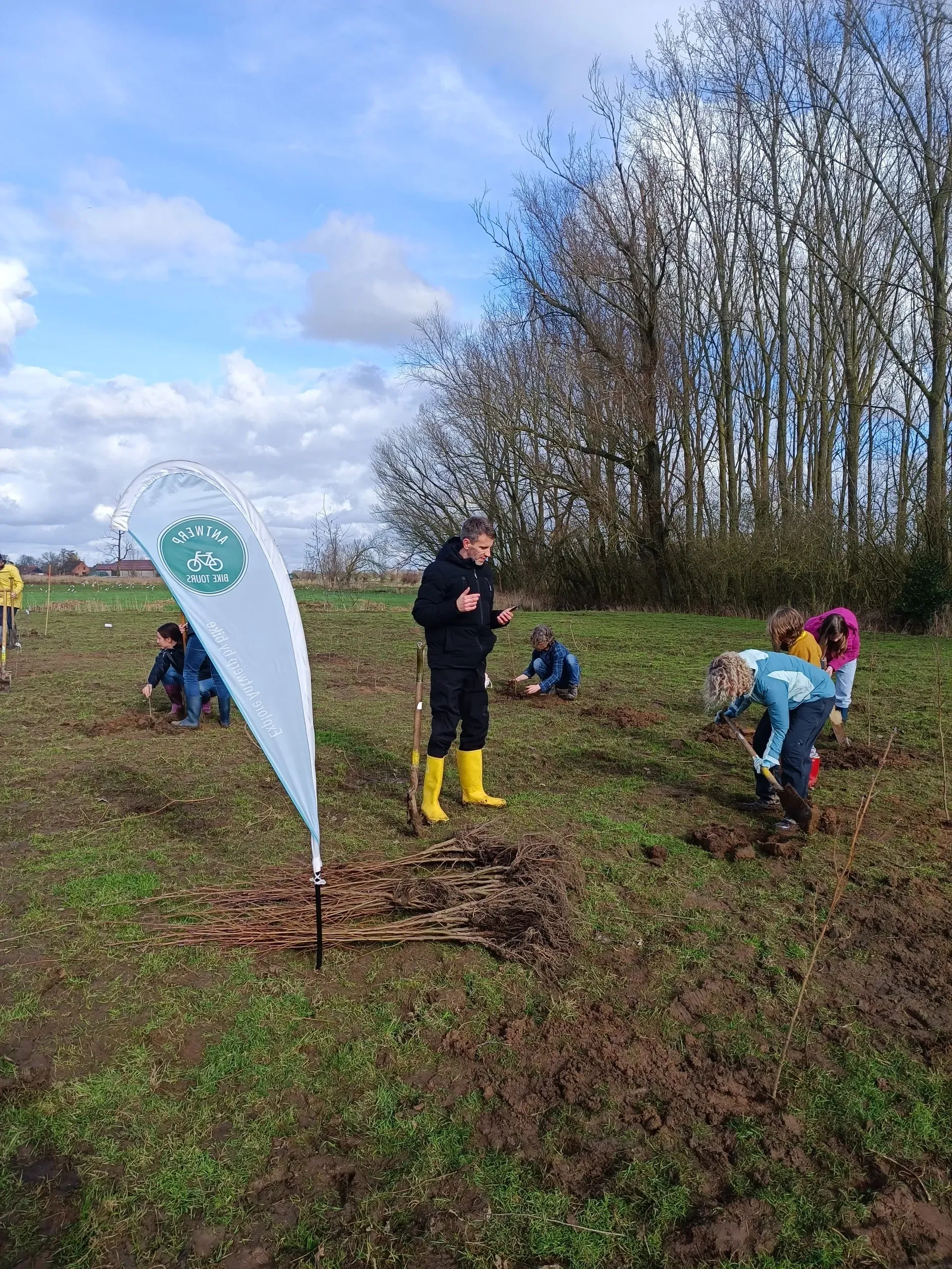Notre première action de plantation